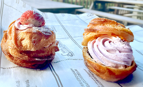 イチゴホイップとイチゴジャムのフレンチクーラー