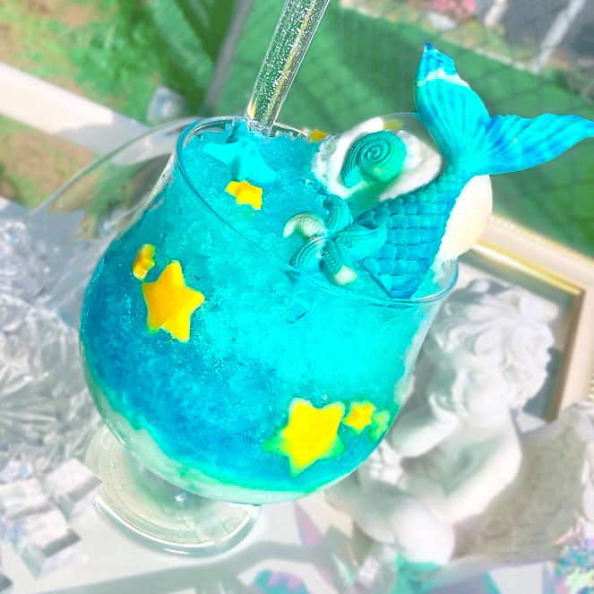 人魚のきらきらかき氷 
