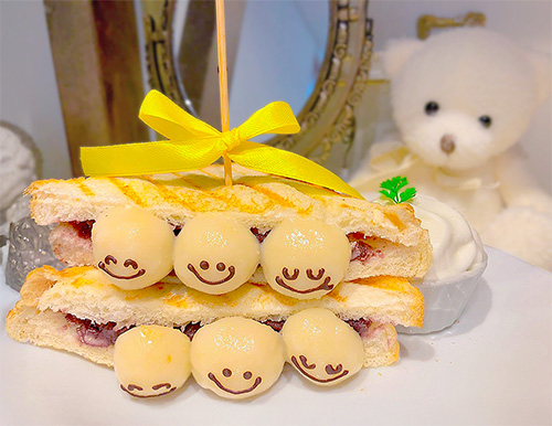 にっこり白玉のあんバターサンド