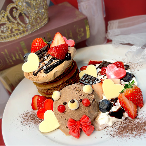 くまさんのご褒美チョコパンケーキ