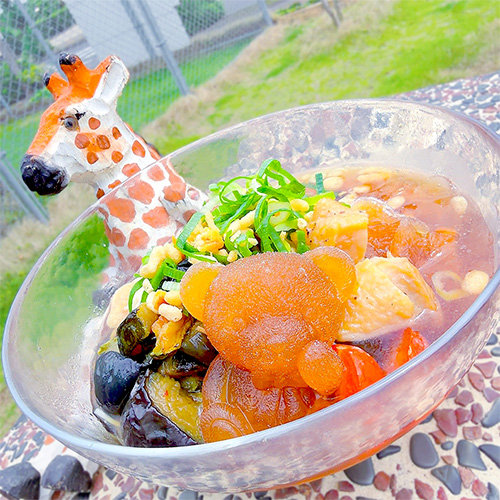 くまさんの彩り揚げ浸しそうめん
