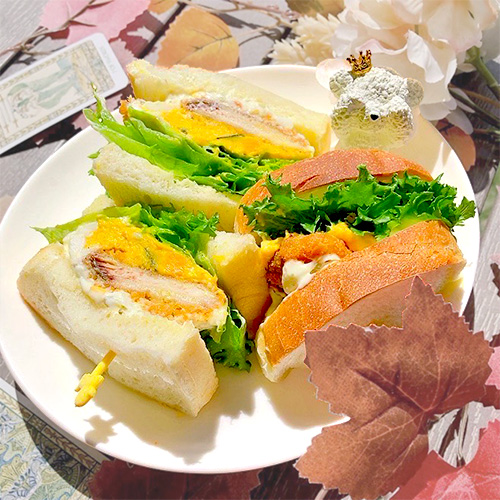 秋の味覚サンド
