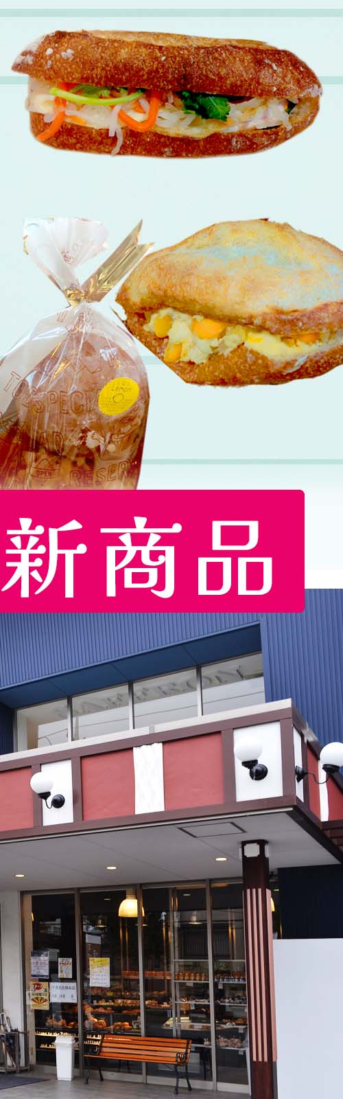 お店とパン